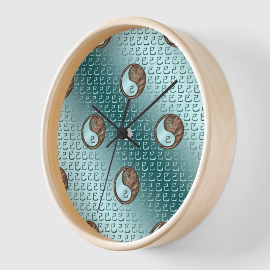 アースネーク年 壁時計 (傾斜)