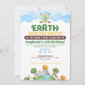 アースヒーローズ ユナイト　バースデー ご招待 招待状 (正面)