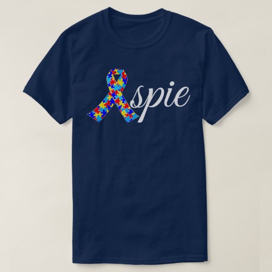 アースピ誇りを持ったー・アスペルガー症候群 Tシャツ (デザイン正面)