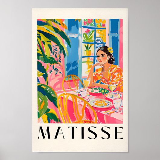 アースペインのトプリント、Woman By Henri Matisse, Aesthet ポスター (正面)