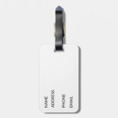 アースペインのムズアクリルラゲッジタグ ラゲッジタグ (裏面縦)