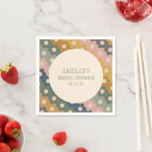 アースボヘミアムチック ヴィンテージ カスタム ブライダルシャワー スタンダードカクテルナプキン (インサイチュ)