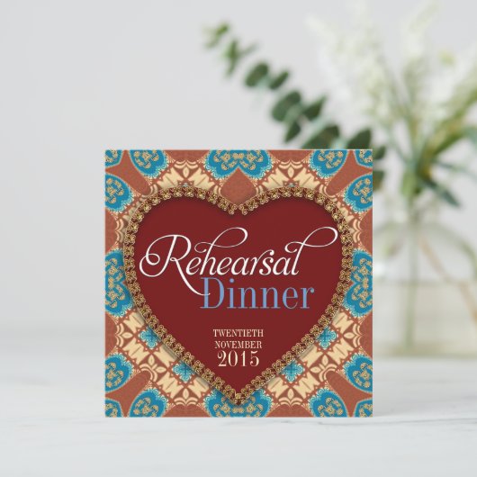 アースボヘミアンハートリハーサルディナー招待状 招待状 (スタンド正面)