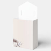 アースボヘミアンフラワーフェザーウェディング フェイバーボックス (オープン)