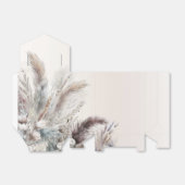 アースボヘミアンフラワーフェザーズウェディング フェイバーボックス (折り畳みなし)