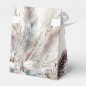 アースボヘミアンフラワーフェザーズウェディング フェイバーボックス (裏面サイド)