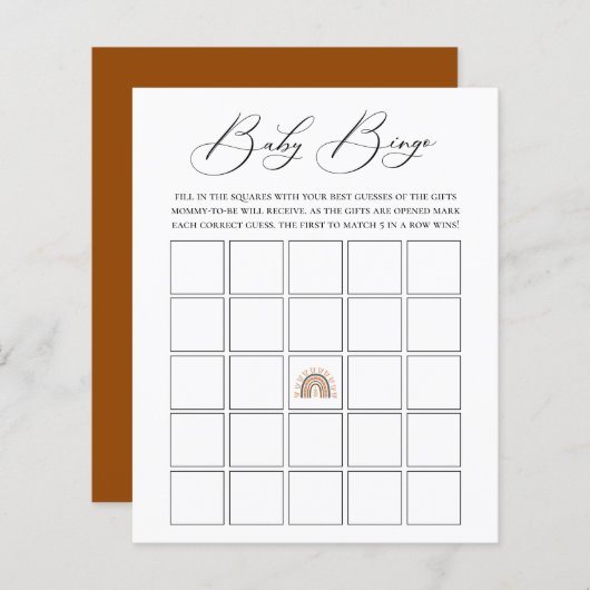 アースボヘミアンレインボーベイビービンゴゲーム (正面/裏面)