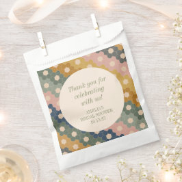 アースボヘミアン ヴィンテージ カスタム ブライダルシャワーのお礼 フェイバーバッグ