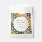 アースボヘミアン ヴィンテージ カスタム ブライダル シャワー サンクス フェイバーバッグ (正面)