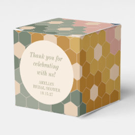 アースボヘミアン ヴィンテージ カスタム ブライダル シャワー サンクス フェイバーボックス