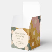 アースボヘミアン ヴィンテージ カスタム ブライダル シャワー サンクス フェイバーボックス (オープン)