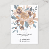 アースボホフローラロゴジュエリーイヤリングネックレス 名刺 (裏面)