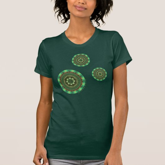 アースマンダラのダークシャツ(女性用) Tシャツ (正面)