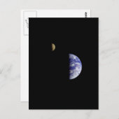 アースムーンガリレオ宇宙写真 ポストカード (正面/裏面)
