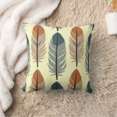 アースモダントーンフェザー装飾用クッション クッション (ブランケット)