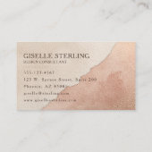 アースモダントーンモノグラムボホテラコッタ 名刺 (裏面)