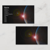 アースモーニング688宇宙惑星サンライズ美しい 名刺 (正面/裏面)