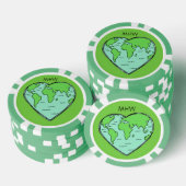 アースラブカスタムモノグラム&カラートランプのポーカーチップ ポーカーチップ (積み重ね)