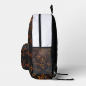 「アースリーエレガンスブラウンデザイナートート」 プリントバックパック (右)