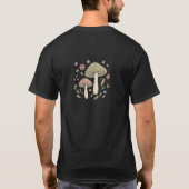 アースリーカッテジーコア きのこ 植物学 グラフィック Tシャツ (裏面)