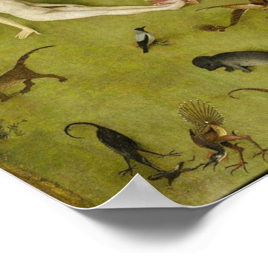 アースリー喜びの庭ヒエロニムス・ボッシュ ポスター (角)