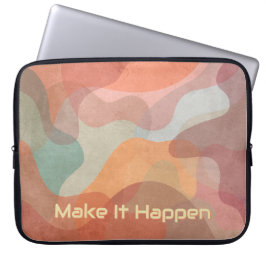 アースリー テラコッタ モダン ラップトップケース Make It Happen ラップトップスリーブ
