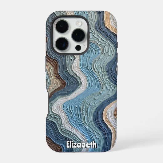 アースリー・リズミック・フロー iPhoneケース (裏面)