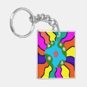 アースレトロヴィベスアート キーホルダー (正面左)