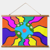 アースレトロヴィベスアート 吊り下げ型タペストリー (正面)