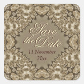 アースレースハートデイトスクエアステッカーを保存 スクエアシール (正面)