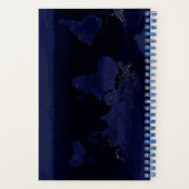 アースワールドマップシティライトアットナイトサテライト ノートブック (裏面)