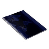 アースワールドマップシティライトアットナイトサテライト ノートブック (右側)