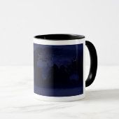 アースワールドマップシティライトアットナイトサテライト マグカップ (正面右)