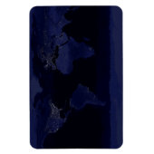 アースワールドマップシティライトアットナイトサテライト マグネット (縦)