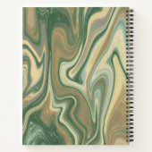 アースートーンマーブル抽象芸術 ノートブック (裏面)