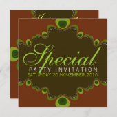 アース女神スペシャルバースデーパーティ招待状 招待状 (正面/裏面)