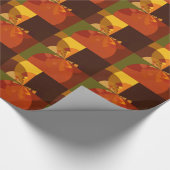 アース抽象芸術アートプリント ラッピングペーパー (角)