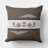 アース素朴トーンさくらんぼブロッサム装飾用クッション クッション (正面)