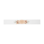 アース素朴フローラボヘミアンテラコッタモダン 招待状ベリーバンド (フラット)