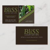 アース自然スパヘルスリゾートw/写真テンプレート 名刺 (正面/裏面)