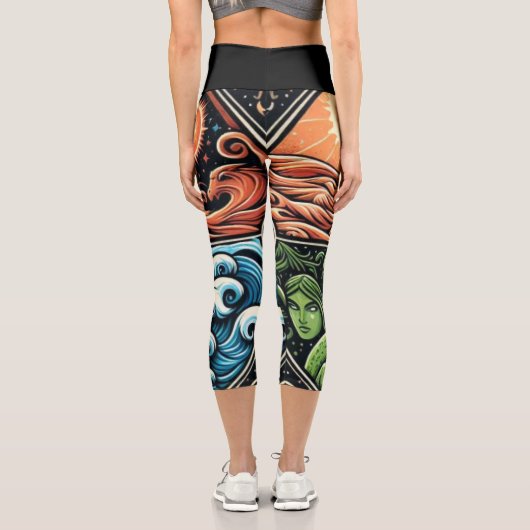 アース要素 カプリレギンス (裏面)