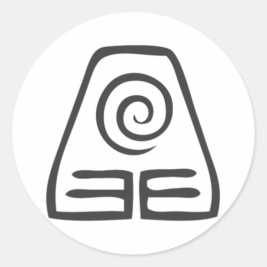 アース記号 ラウンドシール (正面)