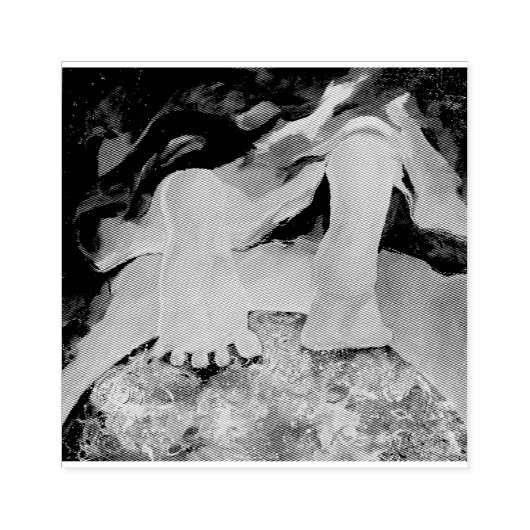 アース足のつま先クラウドエンジェルマウリエンジラード ラバースタンプ (インプリント)