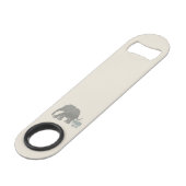 アース・カラー感動的でユーモアのあるな象のスローガン スピード栓抜き (裏面アングル)