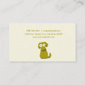 アース・カラー犬 名刺 (裏面)