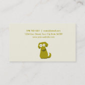 アース・カラー犬 名刺 (裏面)