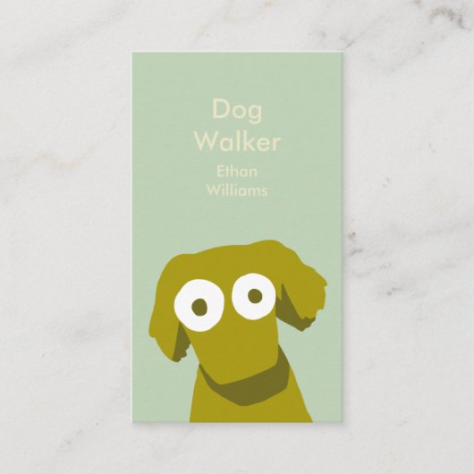 アース・カラー犬 名刺 (正面)