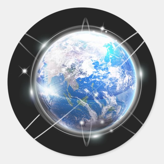 アース・ステッカー ラウンドシール (正面)