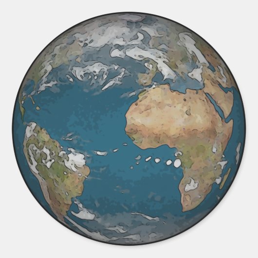 アース・ステッカー ラウンドシール (正面)