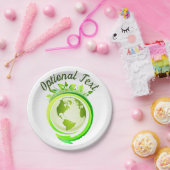 アース・デイ・グリーン・プラネット ペーパープレート (パーティー)